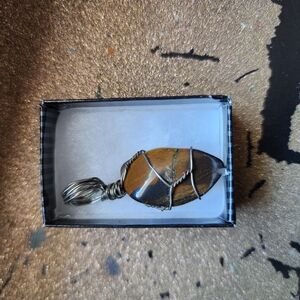 Wire Wrapped Stone Pendant